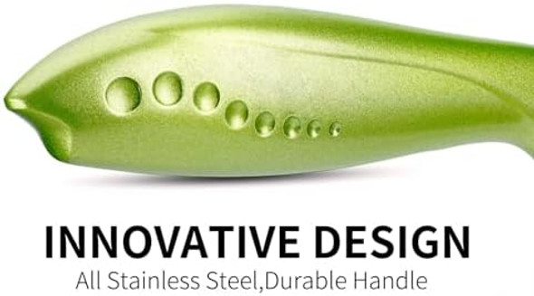 3.5 Inch Paring Knife Fine Edge Fruit Vegetable Peeling With German High Carbon Stainless Steel Forged Blade Small Kitchen Non-Stick Multi-Purpose Knife-Green