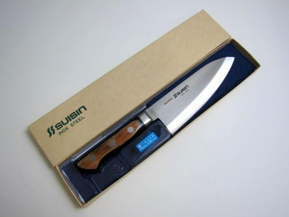 Houcho.Com Suisin Inox Western-Style Knife Series Genuine Sakai-Manufactured Inox Steel 6.5" (165Mm) Deba Knife