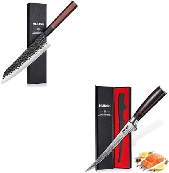 Huusk Filet Knife For Fish - 7 Inch Fish Fillet Knife Bundle With A Japanese Kiritsuke Chef Knifeflexible Boning Knives For Meat Cutting Professional Japanese Fishing Knives For Meat Poultry Cutting Huusk Filet Knife For Fish - 7 Inch Fish Fillet Knife Bundle With A Japanese Kiritsuke Chef Knifeflexible Boning Knives For Meat Cutting Professional Japanese Fishing Knives For Meat Poultry Cutting