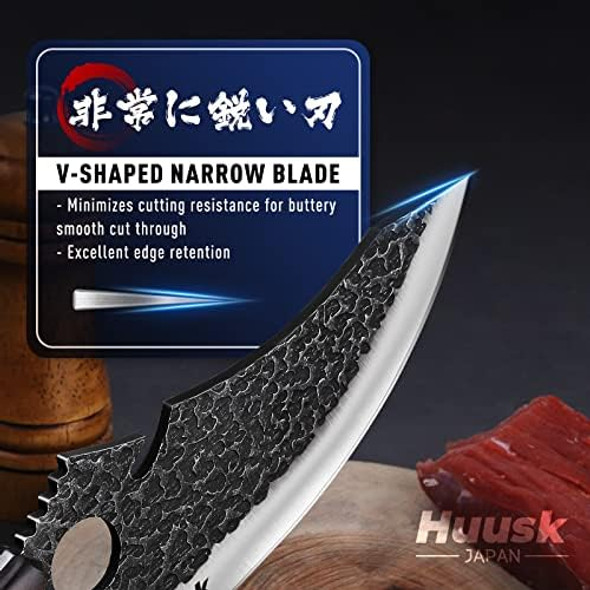 Huusk Collectible Knives Bbq Camping Knife Chef Knife With Leather Sheath And Box Huusk Collectible Knives Bbq Camping Knife Chef Knife With Leather Sheath And Box