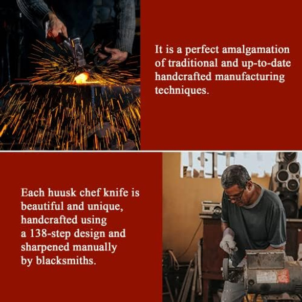 Huusk Chef Knives Set Hand Forged Meat Cleaver For Meat Cutting Boning Knife With Sheath Outdoor Grilling Camping Knives Set Huusk Chef Knives Set Hand Forged Meat Cleaver For Meat Cutting Boning Knife With Sheath Outdoor Grilling Camping Knives Set