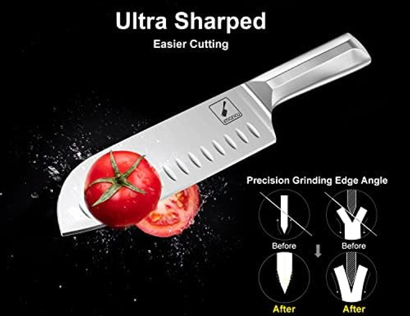 Imarku 15 Pcs Kitchen Knife Set With Diamond Shaped Handle Dishwasher Safe Kitchen Knives Premium German High Carbon Stainless Steel Chef Knife Set Father'S Day s