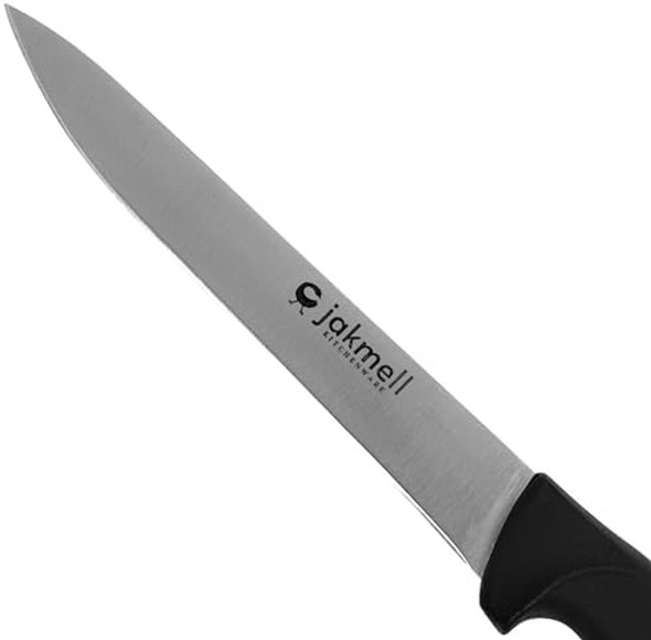 8-Inch Carving Knife Large Stainless Steel Kitchen Knife With Durable Handle Ideal For Meat And Deli