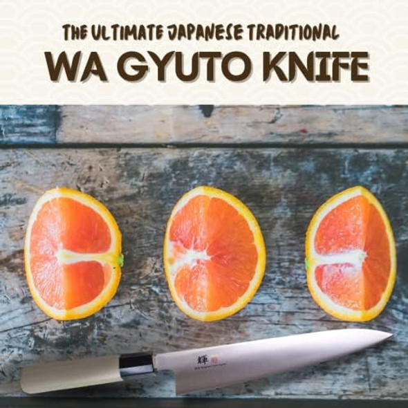 Kagayaki Japanese Chef’S Knife Kv-8Es Professional Wa Gyuto Knife Vg-10 Cobalt Steel Pro Kitchen Knife With Traditional Wa Handle 8.2 Inch (Kv-8Es Wa Gyuto 240Mm (9.4 Inch)