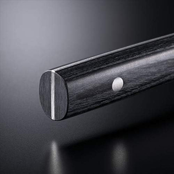 Michel Bras Quotidien No. 1 Kitchen Knife 8 Cm Handcrafted Kitchen Knife Japanese Aus8A Stainless Steel Blade Black Pakkawood Handle Precision And Sharpness For Professional And Home Chefs
