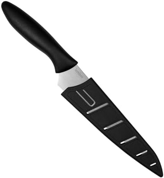 Kershaw 6-Inch Utility Kitchen Knife - Versatile Stainless Steel Blade For Slicing Fruits Veggies And More Razor Sharp Ergonomic Handle Includes Sheath