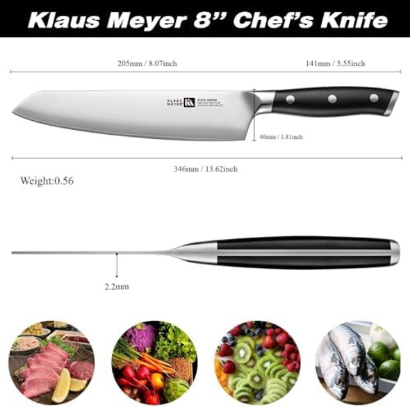 Stahl High Carbon Tri-Ply Steel 8 Inch Chef'S Knife