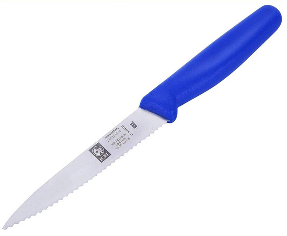 Light 'N' Mighty 4 Inch Serrated Paring Knife Black Handle