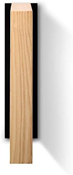 Linoroso Magnetic Knife Block Knife Holder Knife Stand Super Strong Magnet Double Sided Kitchen Knives Storage Fitted American Ash Wood Black Oxide Stainless Steel Base