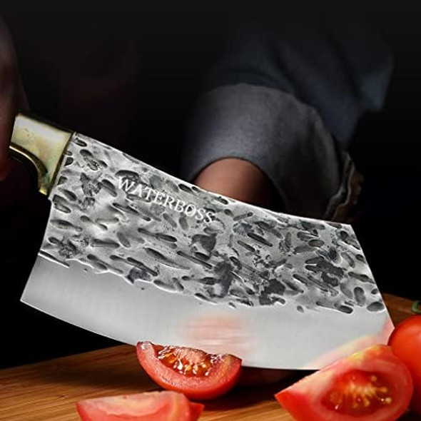 Serbian Chef Knife Meat Cleaver Sharp Slicing Knife Forged Butcher Knife With Full Tang Handle Kitchen Knife For Kitchen Camping Bbq