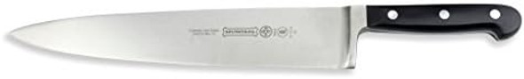 Mundial 5100 Series Black Cooking Knife 8-Inch Chef'S Knife With Polycarbonate Handle - Ideal Knife For Meat And Vegetables Large Scale Cutting Tasks Fully Forged Carbon Stainless Steel Mundial 5100 Series Black Cooking Knife 8-Inch Chef'S Knife With Polycarbonate Handle - Ideal Knife For Meat And Vegetables Large Scale Cutting Tasks Fully Forged Carbon Stainless Steel