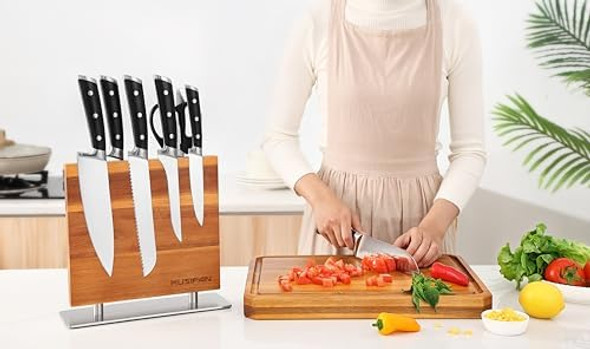 Magnetic Knife Strips Without Knives -Kitchen Multifunctional Storage Knife Holder -Magnetic Knife Holder - Magnetic Knife Stand-Cutlery Large Organizer