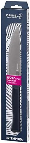 Opinel Intempora 6 Inch Chef Knife – Smaller Sized Easy To Handle Full Tang Construction Ideal For Cutting Chopping Slicingsilverone Size254526