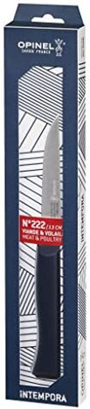 Opinel Intempora 5 Inch Boning Knife – Full Tang Construction Short Rigid Blade Handle Guard Perfect For Prepping Meat Made In Portugal