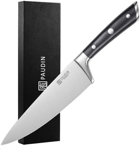 Paudin Chef Knife 8" + Santoku Knife 7" Paudin Chef Knife 8" + Santoku Knife 7"