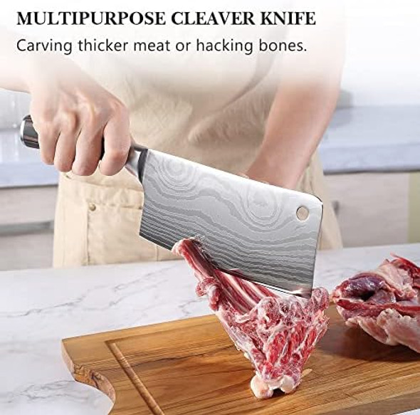 Paudin Cleaver Knife + Chef Knife