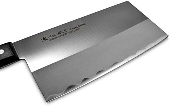 Seki Japan Masamune Japanese Meat Vegetable Cleaver Stainless Steel Professional Butcher Knife Pom Handle 7.1 Inch (180Mm)