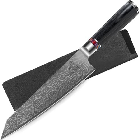 Damascus Pattern Chef Knife Japanese Steel Gyuto Knife Professional Damascus Steel Cooking Kitchen Knife With Box For Men And Women(8.3Inch Gyuto Knife) Damascus Pattern Chef Knife Japanese Steel Gyuto Knife Professional Damascus Steel Cooking Kitchen Knife With Box For Men And Women(8.3Inch Gyuto Knife)