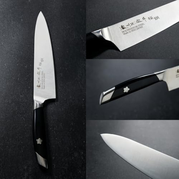 Chef Knife 7 Inch Japanese Knife 濃州正宗作 桜鋼 Stainless Steel Kitchen Knife Houcho