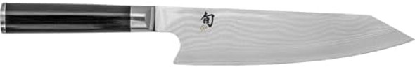 Shun Classic Blonde 8" Kiritsuke Knife Handcrafted Japanese Kitchen Knife For Professional And Home Chefs Vg-Max Core With Damascus Stainless Steel Cladding Pakkawood Handle