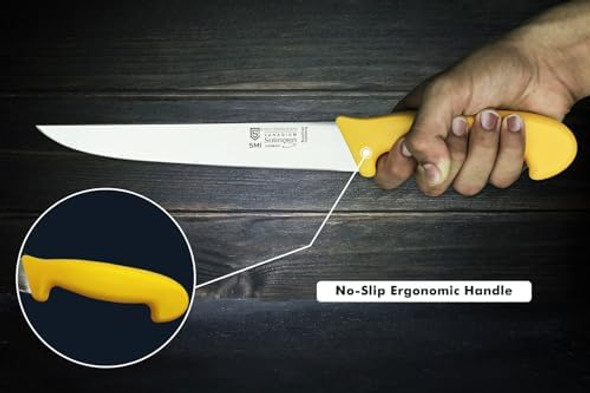 Smi - 8 Inch Chef Butcher Knife For Meat Cutting Made In Solingen Germany