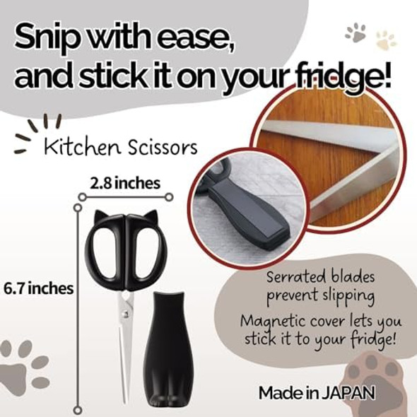 Cute Kawaii Cat-Themed Santoku Knife & Fruit Knife & Kitchen Scissors & Soft Cutting Board & Microfiber Towel Set Ab5801Dh2722Dh2721Ap5180