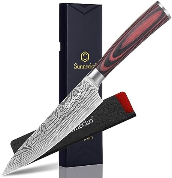 Sunnecko Small Chef Knife & Paring Knife