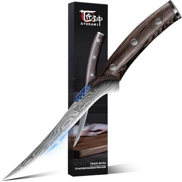 Fillet Knife 7.2 Inch+Meat Cleaver Chef Knife 7.7 Inch Fillet Knife 7.2 Inch+Meat Cleaver Chef Knife 7.7 Inch