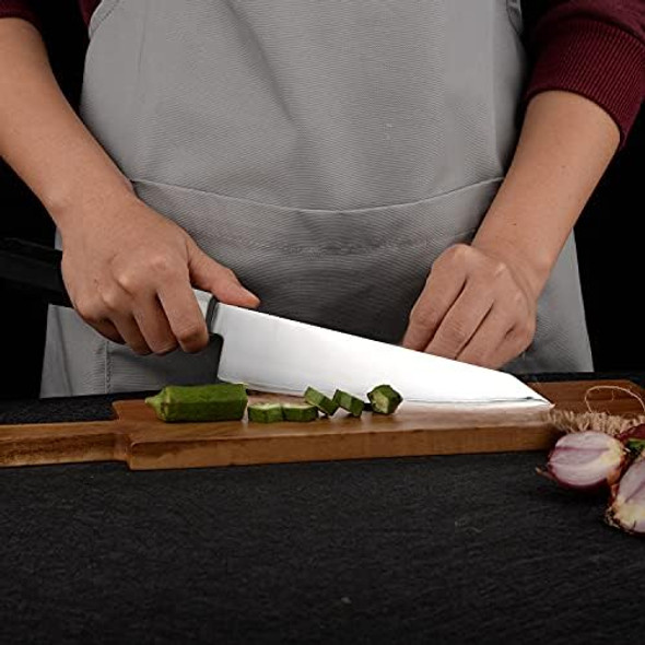Chef Boning Knife 6.5 Inch Japanese Honesuki Sabaki Knife San Mai Steel Blade With Core 9Cr18Mov Stainless Steel And G10 Glass Fiber Handle 165Mm