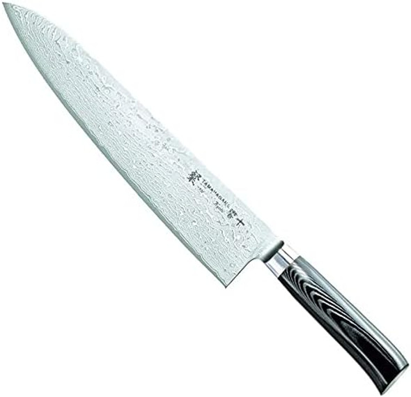 San Kyoto Damascus Steel Chef'S Knife With Black Mikarta Handle 10.5-Inches
