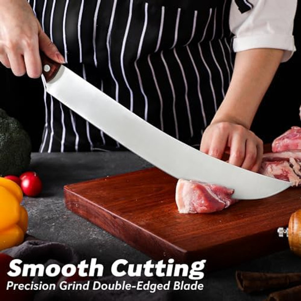 Brisket Knife 12 Inch Carving Knife Razor Sharp Slicing Carving Knife 7 Inch Stainless Steel Japanese Chef Knife Full Tang Chefs Knife Hand Forged Japanese Knives For Thanksgiving s