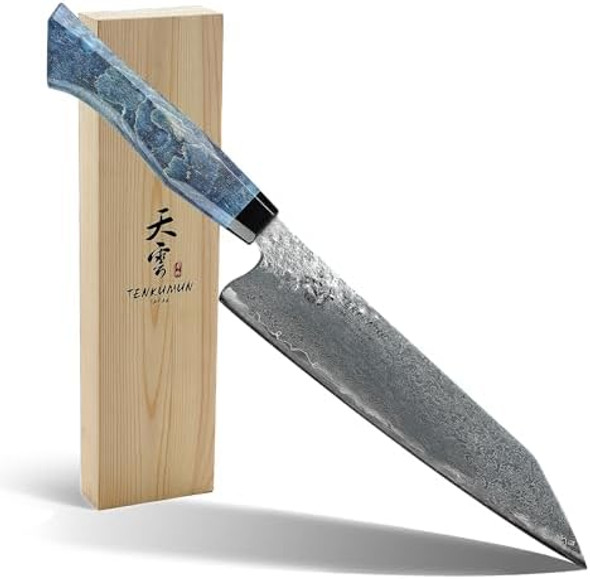 Japanese Gyutou 210Mm Profession Santoku Handcrafted 8 Inch Chef Knife Handmade Forged Knife Japan Sg2 Powder Steel With Blue Wood Handle Japanese Gyutou 210Mm Profession Santoku Handcrafted 8 Inch Chef Knife Handmade Forged Knife Japan Sg2 Powder Steel With Blue Wood Handle