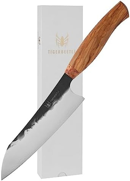 Skd11 Three Layer Sandwich Steel 7.5 Inch Sande Knife Skd11 Japanese Steel Chef Knife Suitable For Home Kitchens And Restaurants (Huanghua Pear Wood+Olive Wood)