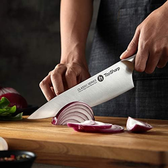 Toosharp Chef Knife 8 Inch/Pro Kitchen Knife 8-Inch Chef'S Knife Made Of German High Carbon Stainless Steel Ergonomic Vg10 Handle Ultra Sharp/The Best Cooking Knife For Kitchen & Restaurant