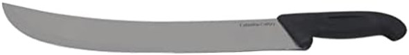 Columbia Cutlery 12 Inch Cimiters - Choose Color And Qty - Professional Curved Restaurant And Butcher Knife For Slicing And Carving Steak Roasts And Brisket (Single Black Cimiter)