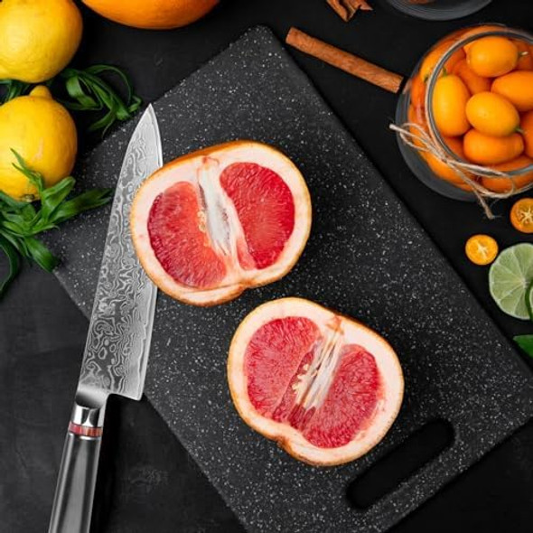 8" Damascus Chef Knife - 67-Layer Hand-Forged Blade Nsf Pakkawood Handle Box (62 Hrc) 8" Damascus Chef Knife - 67-Layer Hand-Forged Blade Nsf Pakkawood Handle Box (62 Hrc)