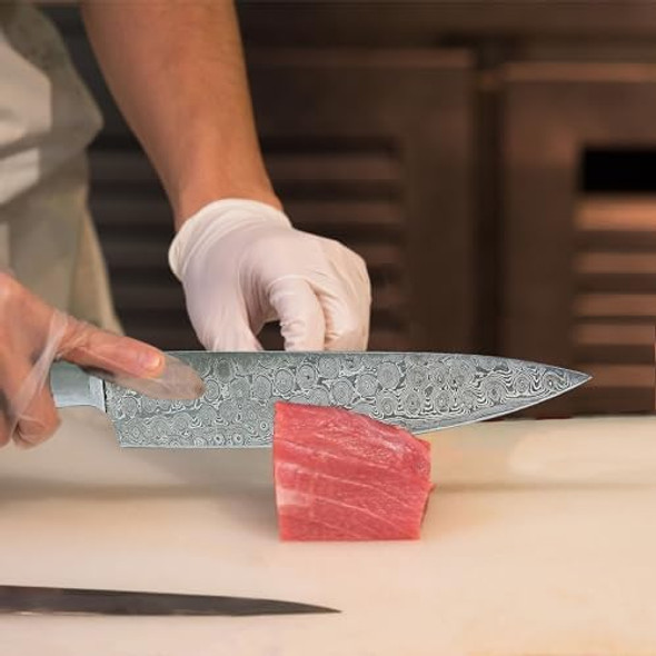 Damascus Steel Knife Sharp Blade Chef Kitchen Supplies Milk Street Kitchen Kiji Knife Henckels Classic Razor-Sharp 8-Inch Chef Knife Supernatural Knife Kitchenaid Knives