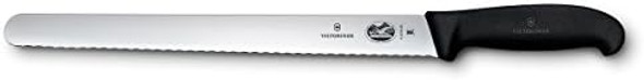 Victorinox Fibrox Pro 12-Inch Slicing Knife With Granton Edge And Black Handle