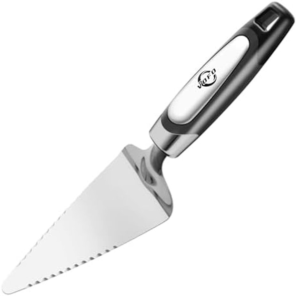 Flatware Pie Server Stainless Steel Cake Pizza Cutter Tart Dessert Slicer (Black) Flatware Pie Server Stainless Steel Cake Pizza Cutter Tart Dessert Slicer (Black)