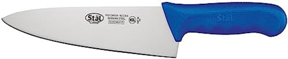 Winco 8" Commercial-Grade Chef'S Knife With German Steel Blade Blue