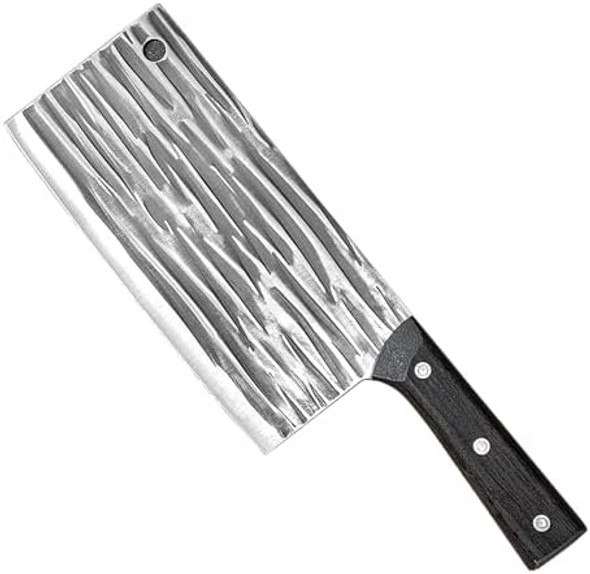 Yikangheng Professional Cleaver Chef Knife High Strength Stainless Steel 7.5 Inch Sharp Kitchen Blade With Wooden Handle (1)