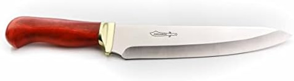 Chef Tradition 8-Inch Kitchen Knife - Professional Chef’S Knife With Handmade Wood Case - Barbecue Knives With Swedish 14C28N Stainless Steel Blade Ergonomic Hardwood Handle Brass Bolster Chef Tradition 8-Inch Kitchen Knife - Professional Chef’S Knife With Handmade Wood Case - Barbecue Knives With Swedish 14C28N Stainless Steel Blade Ergonomic Hardwood Handle Brass Bolster