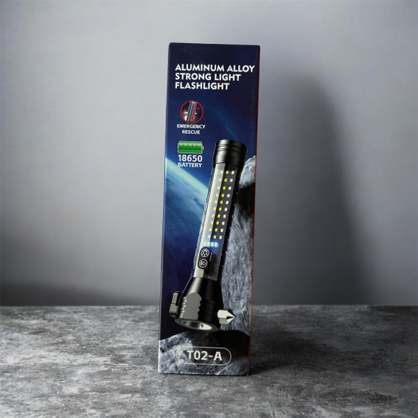 Kezu Aluminum Alloy Strong Light Flashlight , Emergency Rescue,18650 Battery  ( T02-A )