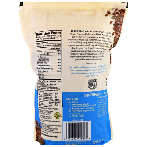 Arrowhead Mills, Organic Flax Seeds Arrowhead Mills, Organic Flax Seeds
