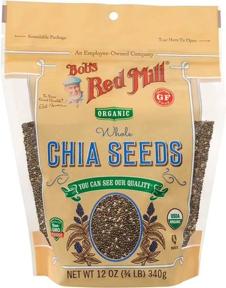 Bob's Red Mill Resealable Organic Chia Seeds (Pack of 2) Bob's Red Mill Resealable Organic Chia Seeds (Pack of 2)