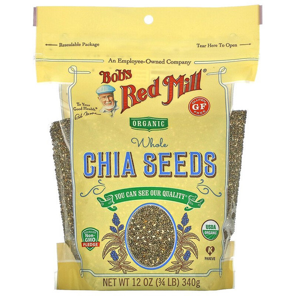 Bob's Red Mill, Organic Whole Chia Seeds, Pack of 2 Bob's Red Mill, Organic Whole Chia Seeds, Pack of 2