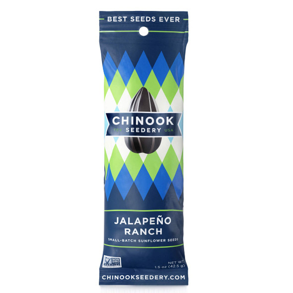 Chinook Seedery Sunflower Seeds - (Pack of 36) - Jalapeno Ranch Chinook Seedery Sunflower Seeds - (Pack of 36) - Jalapeno Ranch