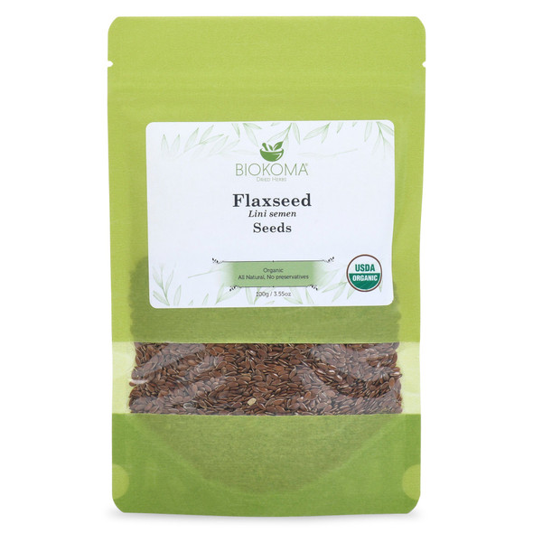 Flaxseed (Lini semen) Organic Seeds 100g USDA Certified Organic Flaxseed (Lini semen) Organic Seeds 100g USDA Certified Organic