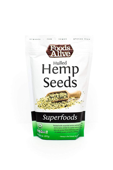 Foods Alive Organic Hulled Hemp Seeds, Bags (Pack of 2) Foods Alive Organic Hulled Hemp Seeds, Bags (Pack of 2)