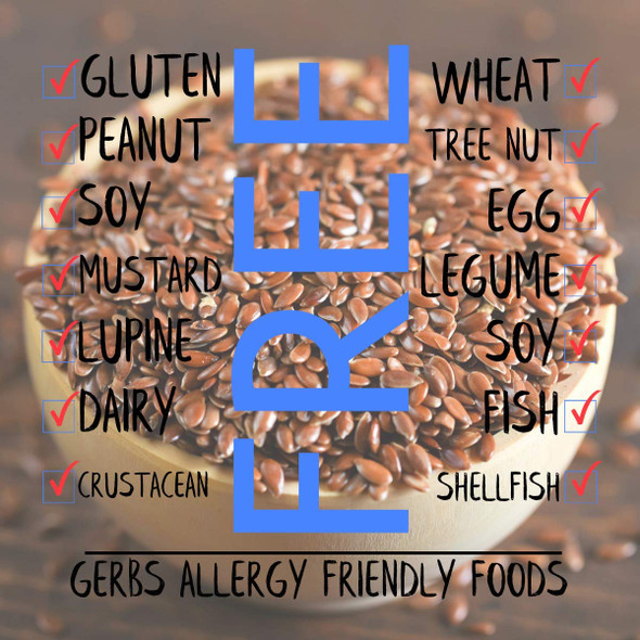 GERBS Raw Brown Flax Seeds 2 LBS. Premium Grade | Freshly Harvested & Packaged in Resealable Bulk Bag | Non-GMO, Keto & Paleo Cleared |High in omega-3 fatty acids & Fiber| Gluten Peanut Free GERBS Raw Brown Flax Seeds 2 LBS. Premium Grade | Freshly Harvested & Packaged in Resealable Bulk Bag | Non-GMO, Keto & Paleo Cleared |High in omega-3 fatty acids & Fiber| Gluten Peanut Free